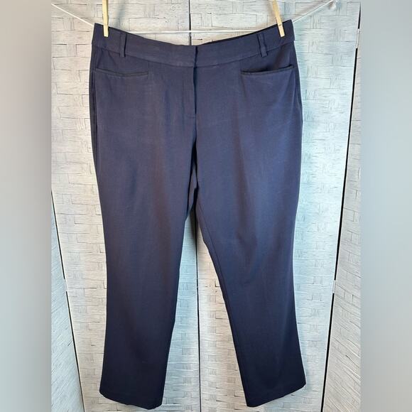 Lane Bryant The Lena Modernist Collection pants Navy office evening plus size - Picture 1 of 10